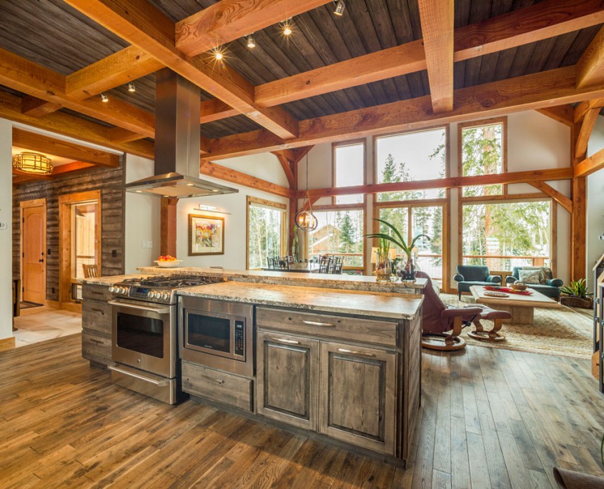 A Timber Frame Design Inspired by Nature - Colorado Timberframe