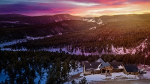 Caribou Ridge Home at Sunset