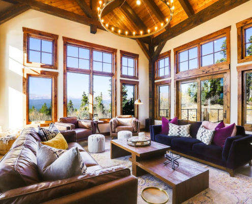 timber frame great room