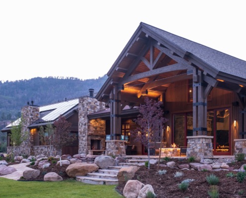 Timber Frame house in Durango Colorado